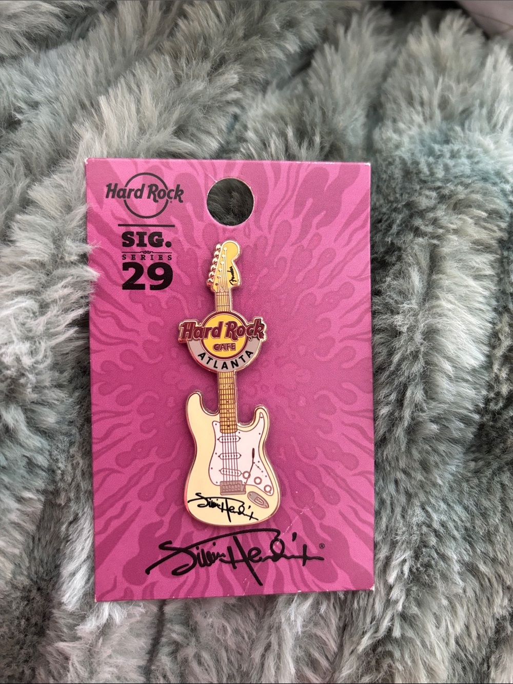 Hard Rock Cafe Atlanta Guitar Pin - Jimi Hendrix